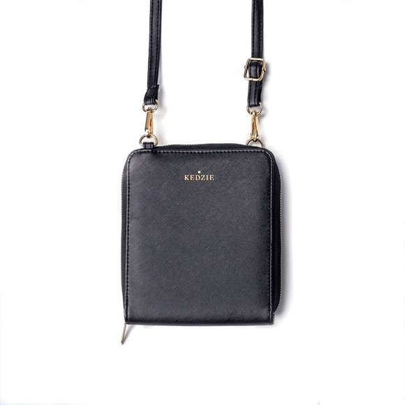 Black Perfect Compact Crossbody Bag - Picture 1 of 4